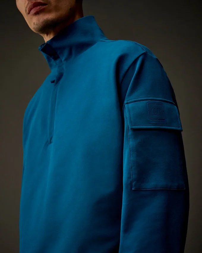 Metropolis Series stretchfleece-sweatshirt met halve rits