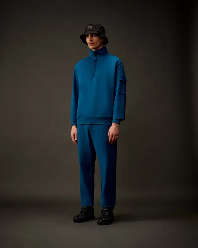 Metropolis Series stretchfleece-sweatshirt met halve rits