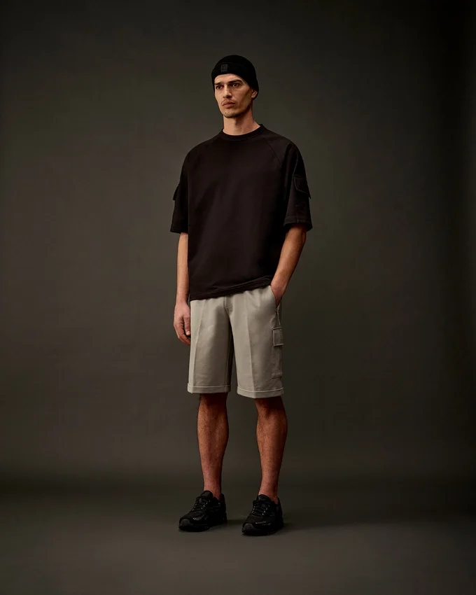 Metropolis Series stretchfleece-sweatshirt met korte mouwen