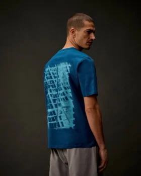 Metropolis Series T-shirt met korte mouwen van gemerceriseerd jersey