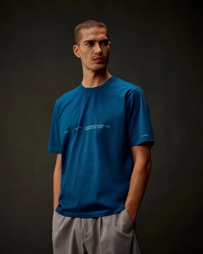 Metropolis Series T-shirt met korte mouwen van gemerceriseerd jersey