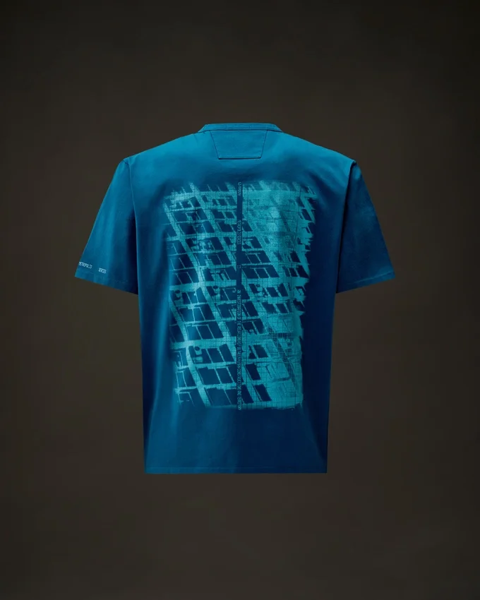 Metropolis Series T-shirt met korte mouwen van gemerceriseerd jersey