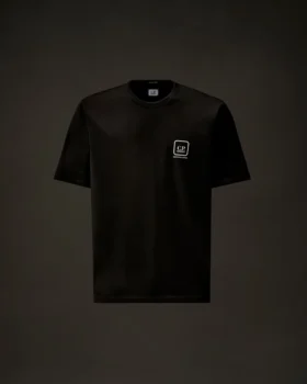 Metropolis Series T-shirt met korte mouwen van gemerceriseerd jersey en bedrukt embleem