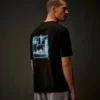 Metropolis Series T-shirt met korte mouwen van gemerceriseerd jersey en bedrukt embleem