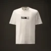 Metropolis Series T-shirt met korte mouwen van gemerceriseerd jersey en borduursel op de rug