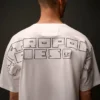 Metropolis Series T-shirt met korte mouwen van gemerceriseerd jersey en borduursel op de rug
