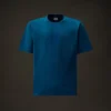 Metropolis Series T-shirt met korte mouwen van gemerceriseerd jersey en een rubberen logo-badge