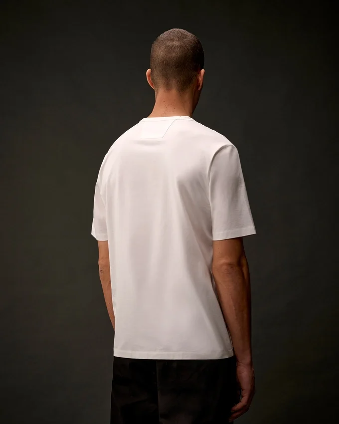 Metropolis Series T-shirt met korte mouwen van gemerceriseerd jersey en grafisch logo