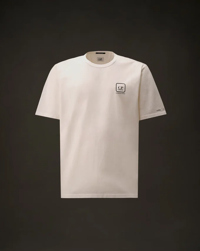 Metropolis Series T-shirt met korte mouwen van gemerceriseerd jersey en grafische print