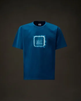 Metropolis Series T-shirt met korte mouwen van gemerceriseerd jersey en logo-badge
