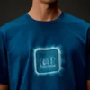Metropolis Series T-shirt met korte mouwen van gemerceriseerd jersey en logo-badge