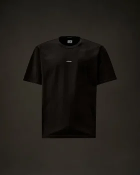 Metropolis Series T-shirt met korte mouwen van gemerceriseerd jersey en logo op de borst