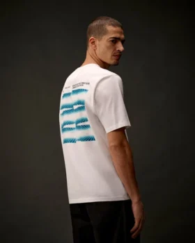 Metropolis Series T-shirt met korte mouwen van gemerceriseerd jersey en print