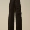 Micro-Reps broek met boxy pijpen en zakken met Lens
