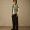 Micro-Reps broek met boxy pijpen en zakken met Lens