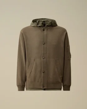 Omkeerbare hoodie van katoenmix