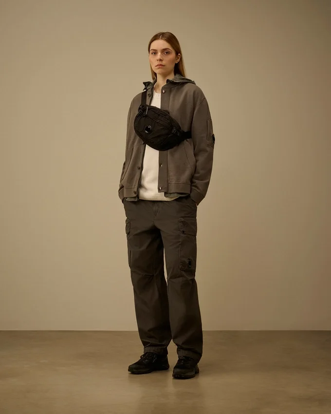Omkeerbare hoodie van katoenmix