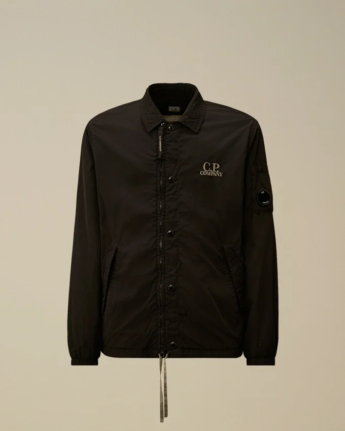 Overshirt met rits en Chrome-R-print