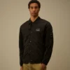 Overshirt met rits en Chrome-R-print