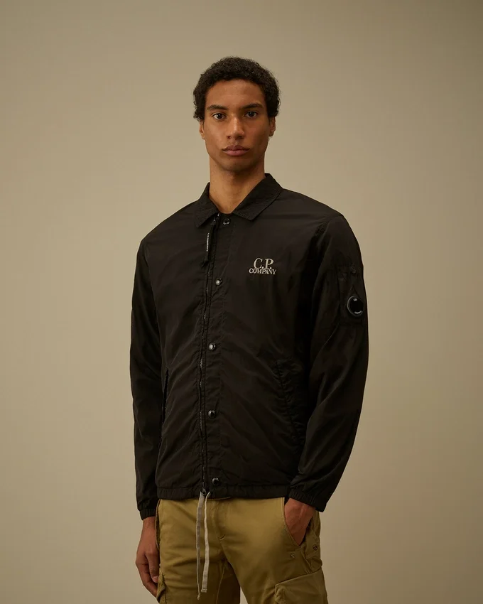 Overshirt met rits en Chrome-R-print
