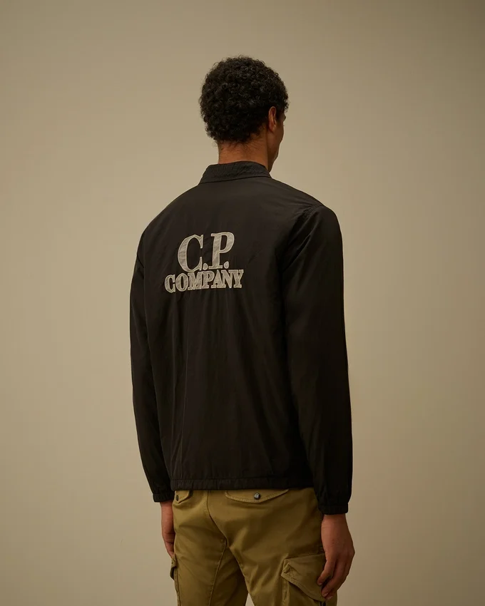 Overshirt met rits en Chrome-R-print