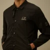 Overshirt met rits en Chrome-R-print