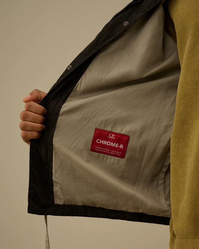 Overshirt met rits en Chrome-R-print