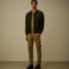 Overshirt met rits en Chrome-R-print
