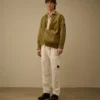 Overshirt van katoen/linnen met Lens-ritssluiting