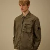 Panama-R overshirt met rits en Lens-details