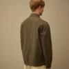 Panama-R overshirt met rits en Lens-details