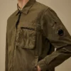 Panama-R overshirt met rits en Lens-details