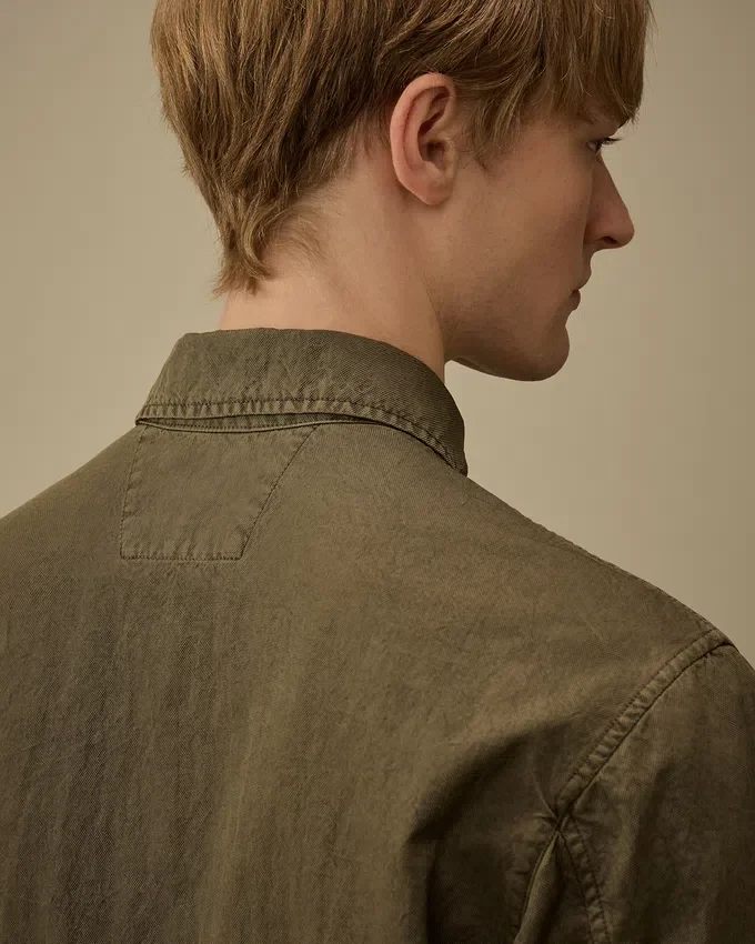 Panama-R overshirt met rits en Lens-details