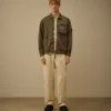 Panama-R overshirt met rits en Lens-details