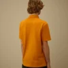 Polo met korte mouwen, borstzak en stretchpiqué