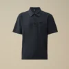 Polo met korte mouwen van 24/1 piqué