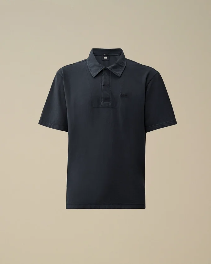 Polo met korte mouwen van 24/1 piqué