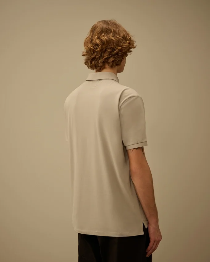 Polo met logo, korte mouwen, van stretchpiqué