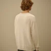 Raglan-trui met ronde hals van katoen/nylon
