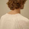 Raglan-trui met ronde hals van katoen/nylon