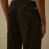 Regular-fit cargobroek van stretch-satijn