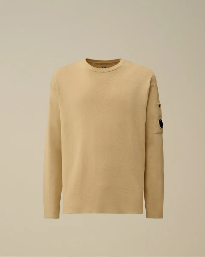 Sea Island-katoenen trui met Lens-motief