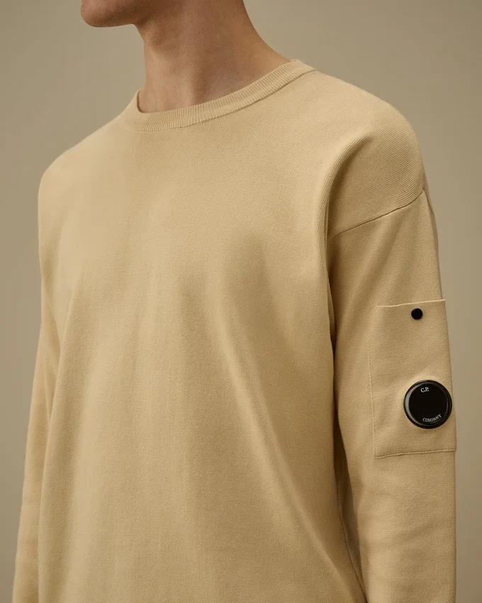 Sea Island-katoenen trui met Lens-motief