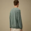 Sea Island-katoenen trui met ronde hals en Lens-motief
