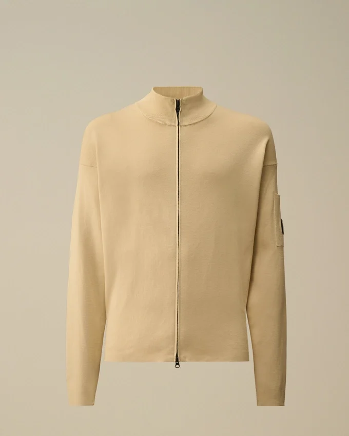 Sea Island-katoenen vest met ritssluiting voor Lens-brillen