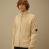 Sea Island-katoenen vest met ritssluiting voor Lens-brillen