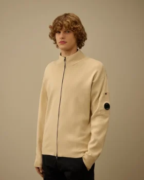 Sea Island-katoenen vest met ritssluiting voor Lens-brillen