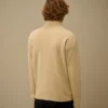 Sea Island-katoenen vest met ritssluiting voor Lens-brillen