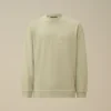 Sweatshirt met boxy pasvorm en mockneck van gekamd jersey 10/2