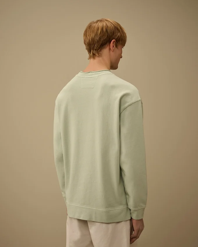 Sweatshirt met boxy pasvorm en mockneck van gekamd jersey 10/2